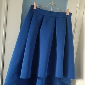 Hi-low indiego blue skirt size L